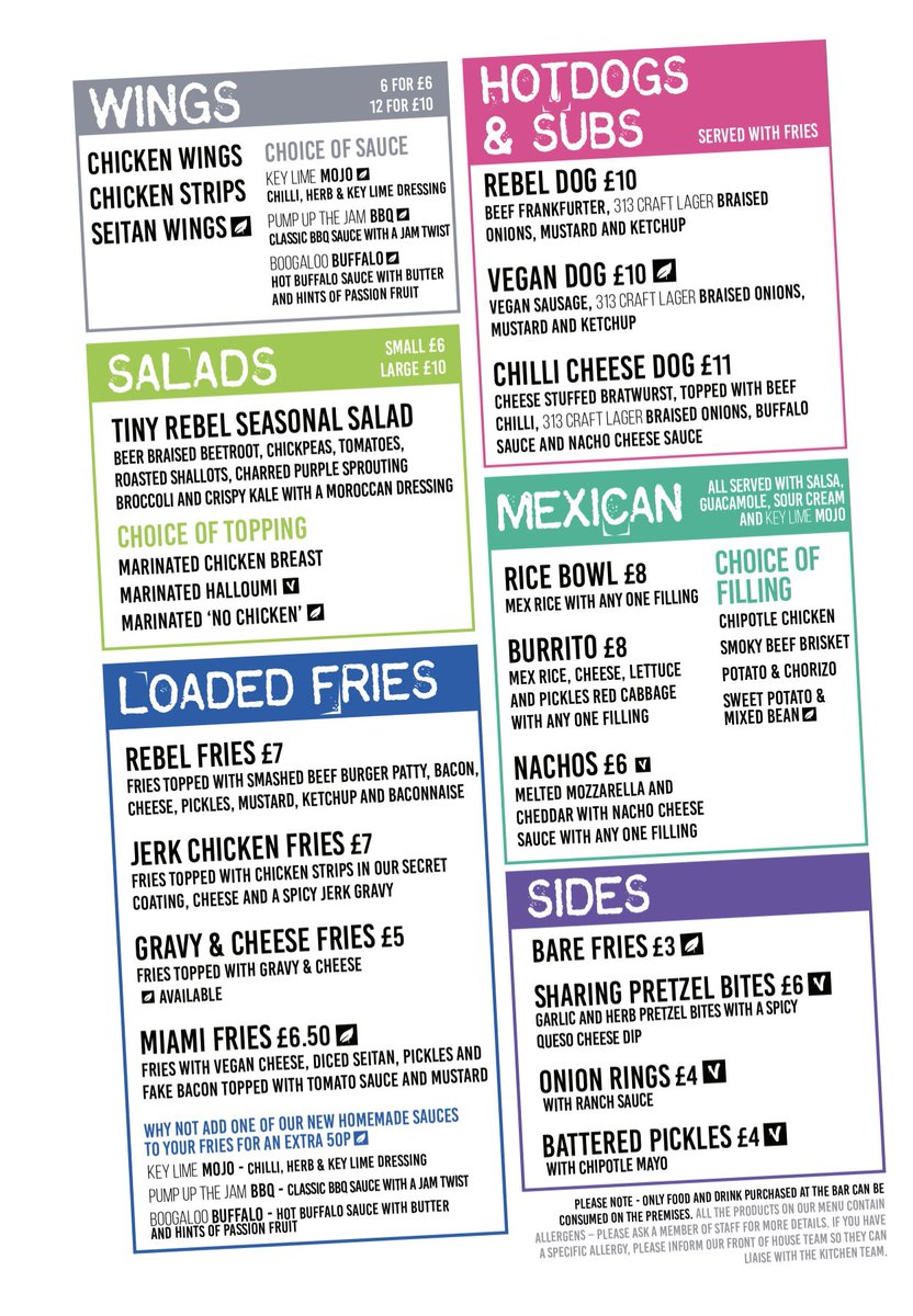 🚨 NEW MENU IS HERE! 🚨

We’ve taken things up a notch and created the perfect menu to go alongside our banging beer 🍻 

Come try it out! 🔥