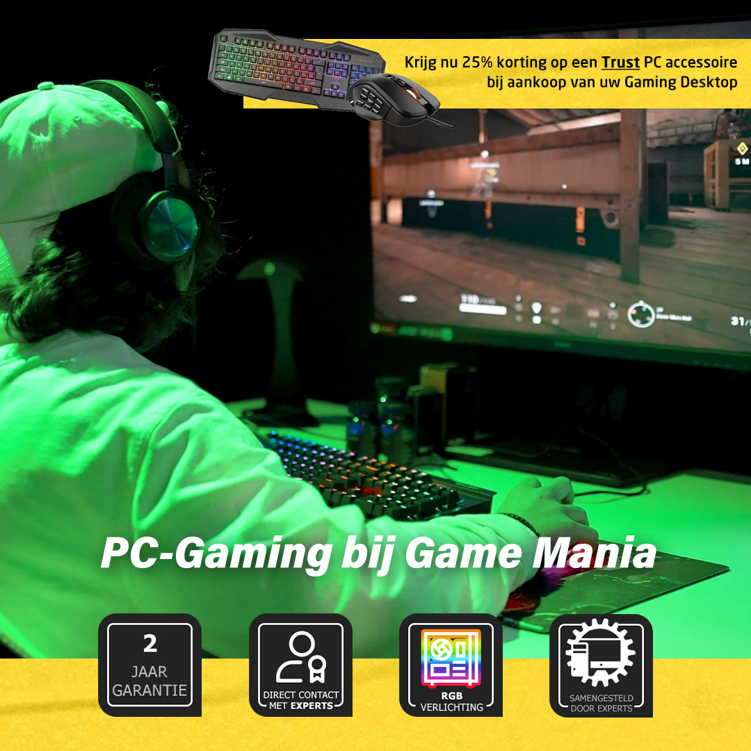 Game Mania BE on Twitter: "Game Mania ❤️ gaming PC's. Ontdek ons uitgebreide assortiment met gaming PC's, accessoires en direct in contact met onze experts: https://t.co/auvT3leQI7 Als je nu een gaming