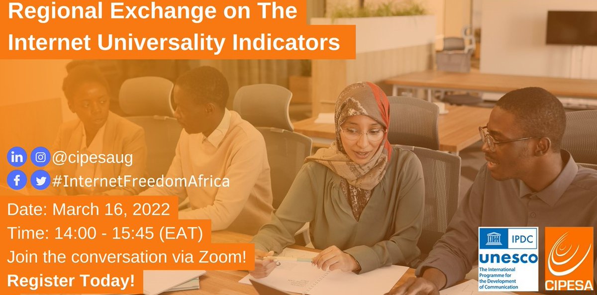 cipesaug's tweet photo. Curious about the Internet Universality Indicators? Join this regional exchange! Apply for a digital rights training! - https://t.co/s0HIyNa2uf https://t.co/4U8AT60giD