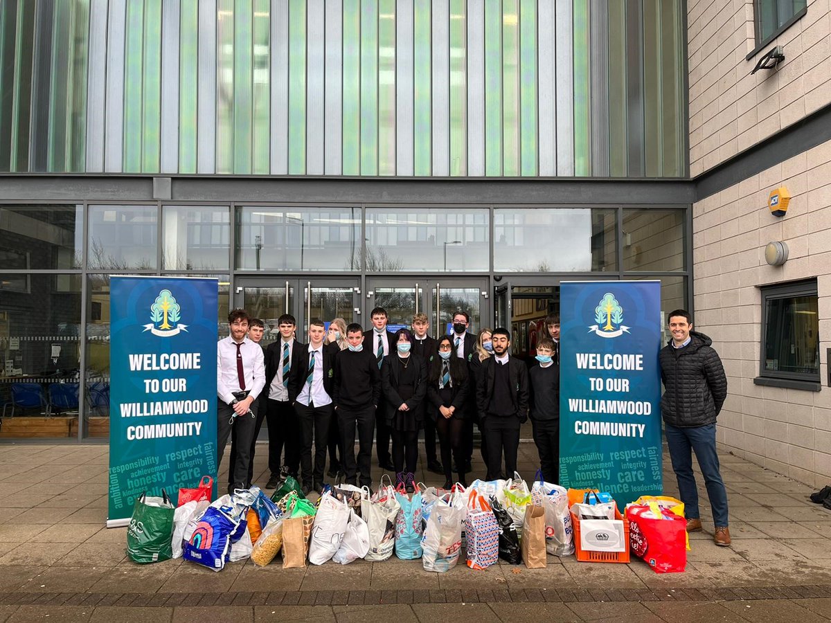 An impressive haul collected for the East Renfrewshire Larder by our S4 Personal Development class. A huge thank you to all who donated!