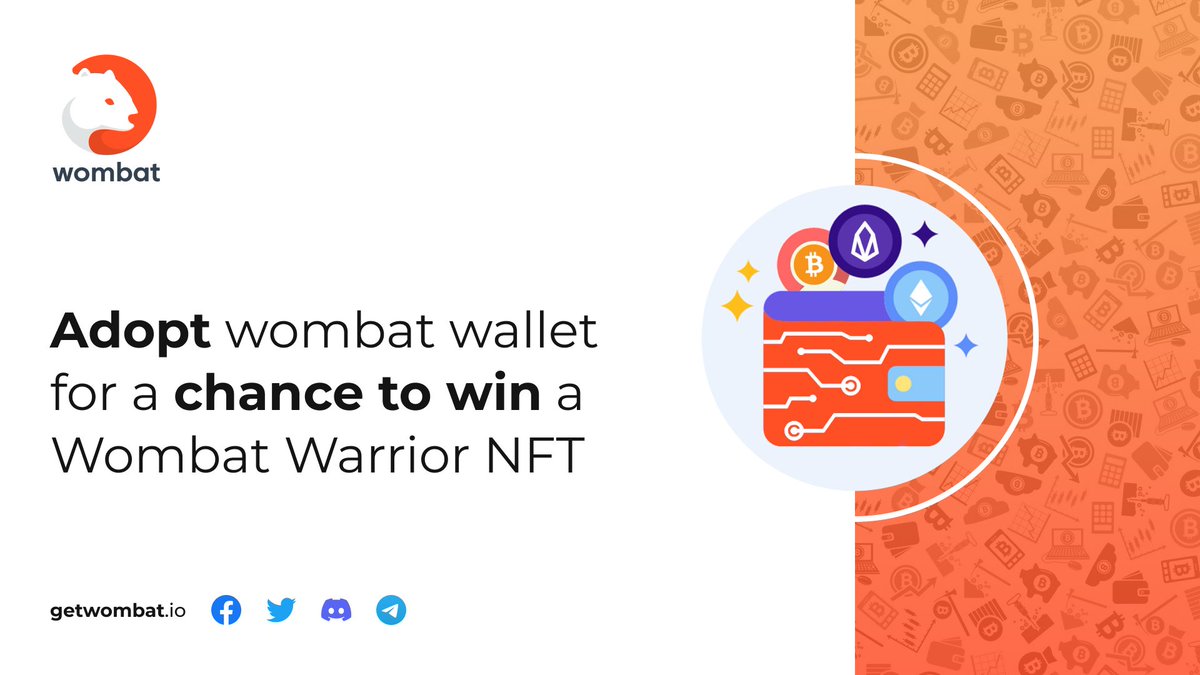 🤩We have another exciting contest for the community!

🏆Prize pool of $200 + 5 Wombat Warriors randomly sent out

✅ Like and RT 
✅Take a screenshot of your favorite Wombat inside your WAX wallet and post below
✅Tag 2 friends