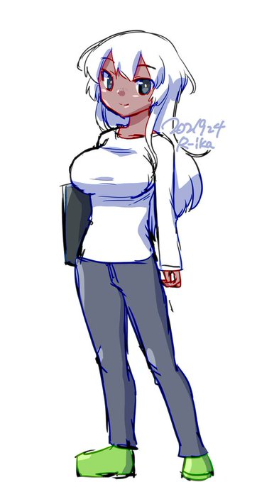 #ホワイトデーは銀髪白髪を愛でる日  #オリジナル うちの子愛でてたもう 