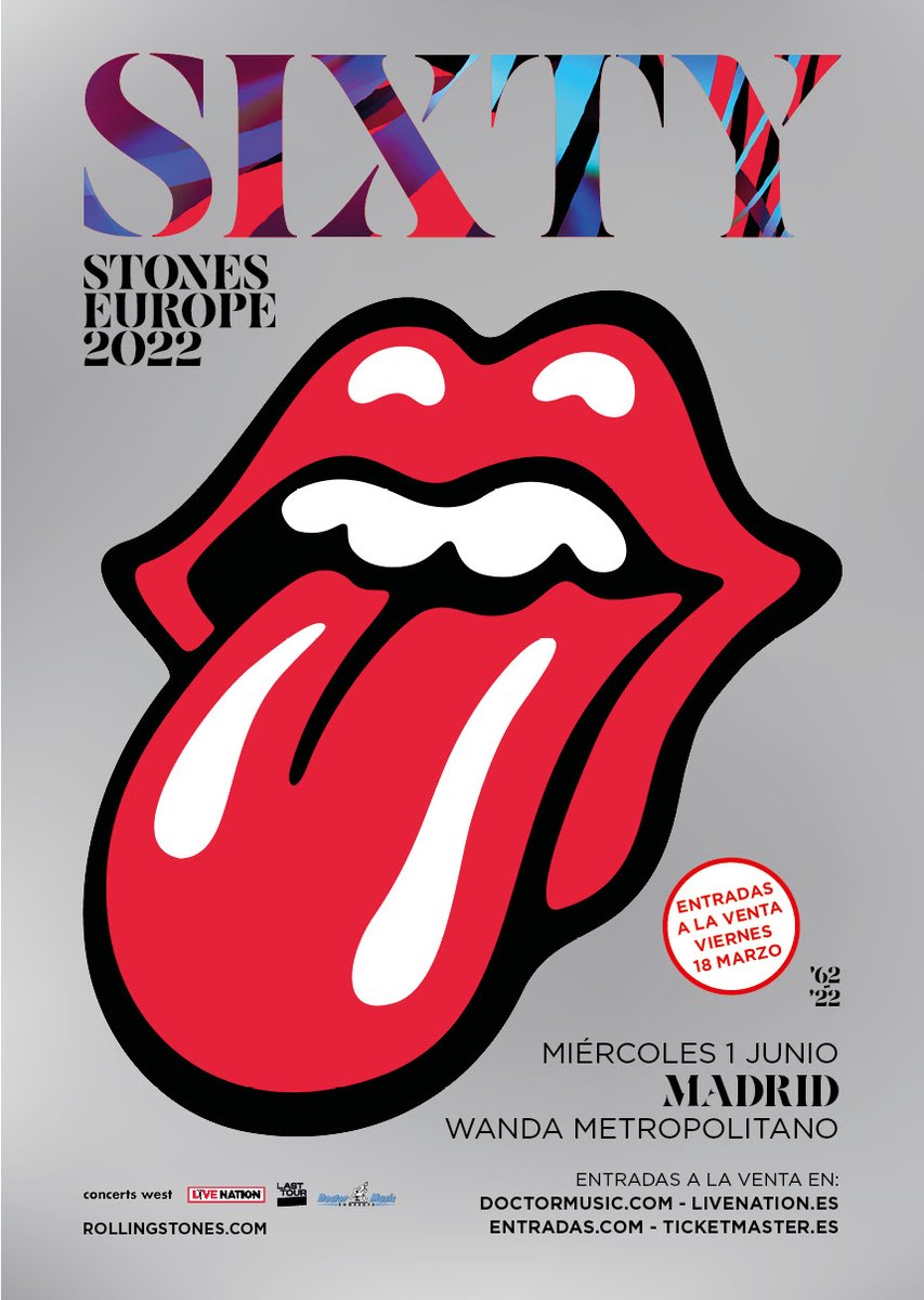 jenesaispop's tweet photo. Única fecha de los Rolling Stones en España. Será en Madrid y las entradas salen a la venta esta semana.  https://t.co/he5pthQGJt https://t.co/nQkcD1hT7n