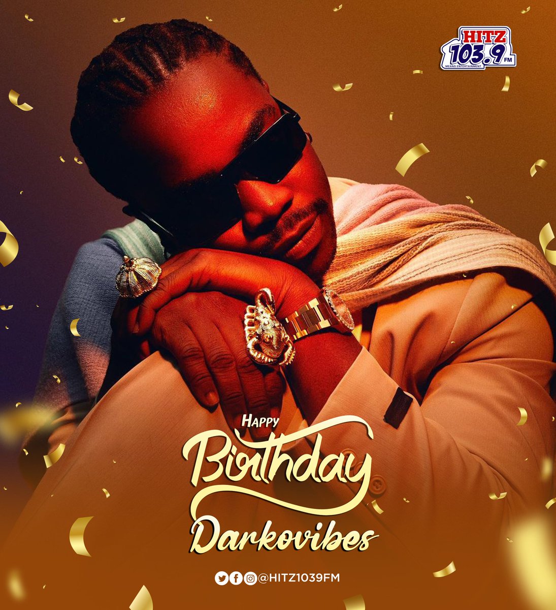 Hitz1039FM's tweet photo. Join us in wishing Nii Amu @darkovibes a wonderful birthday! What's your favorite jam from him? #Linkster https://t.co/z7qs2jDH2K