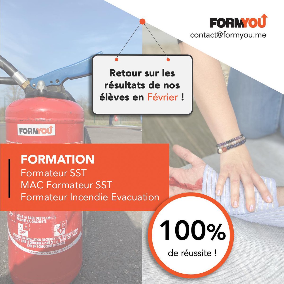 FormYou6's tweet photo. 👉Un grand bravo à tous nos élèves de Février ! 💯% de réussite aux examens !🔥
🗓 Prochaines sessions de formation :
📌 #MAC SST : 23 mars
📌 MAC #Formateur SST : 28, 29 et 30 mars
📌 Formateur SST Initiale : 19 au 22 avril et 2 au 5 mai 
📍 Formez vous avec @formyou_sens ! 🧯 https://t.co/wnWmtKmXm5