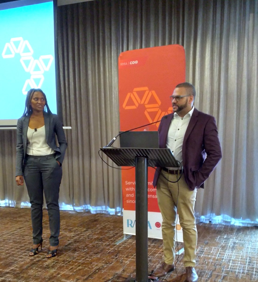 A familiar face, our Group Chief Operating Officer, Berlina Moroole, talks us through the COID Regulatory Developments.

Here with Zeyn Bodhanya, our Membership Manager, engaging with delegates in response to a query on regulatory requirements for contractors.

#RMARenewals