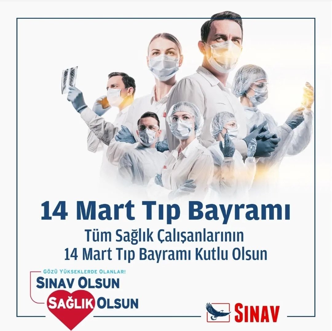 Küresel Covid-19 Pandemesi ile mücadelede toplum olarak en büyük güvencemiz; canımızı, sağlığımızı emanet ettiğimiz özverili, insani değerleri yüksek, fedakar sağlık çalışanlarımızın 14 Mart Tıp Bayramı kutlu olsun.

#14MartTıpBayramı #bursasinavkoleji