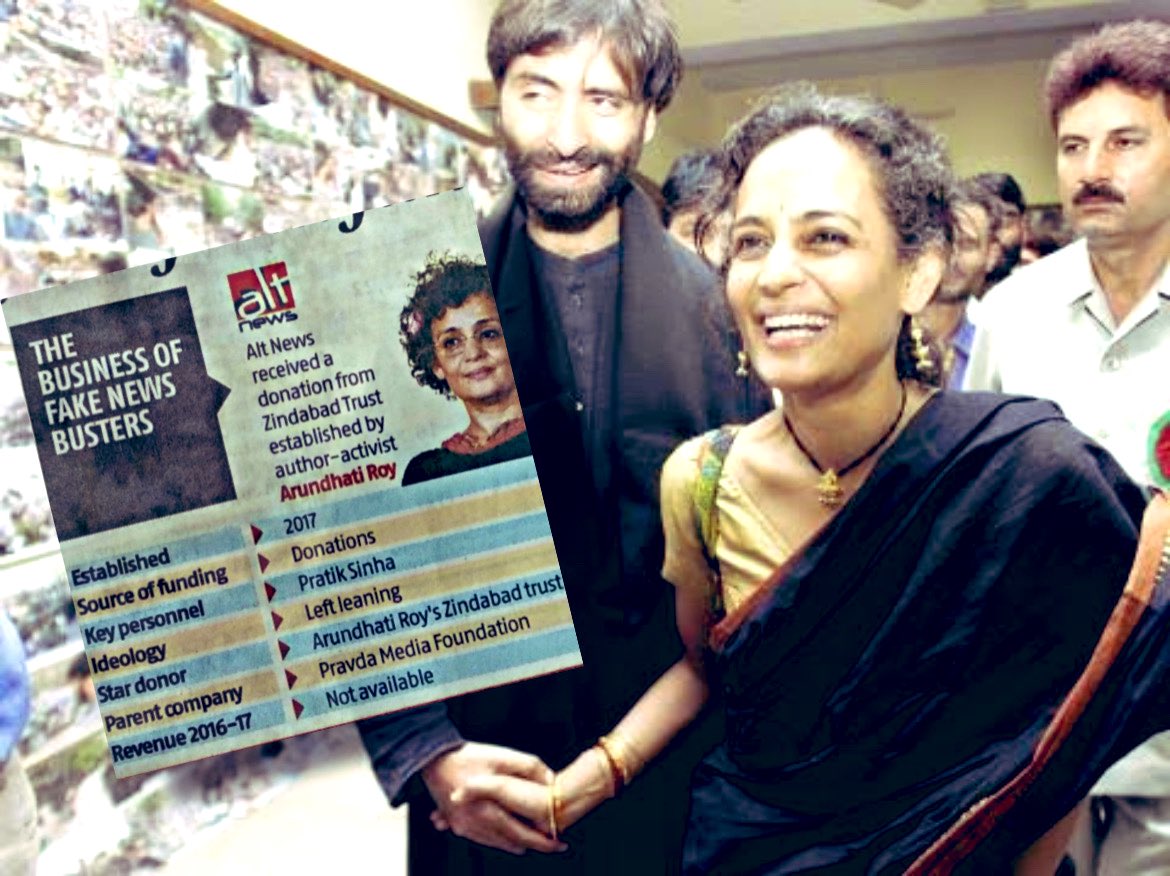 thehawkeyex's tweet photo. Understand the compulsion of Pravda media (Alt News) for targeting #TheKashmirFiles by @vivekagnihotri 

Time to repay obligation of receiving fundings from Zindabad Trust run by Arundhati Roy.

1/ https://t.co/xrdPqPqgiY