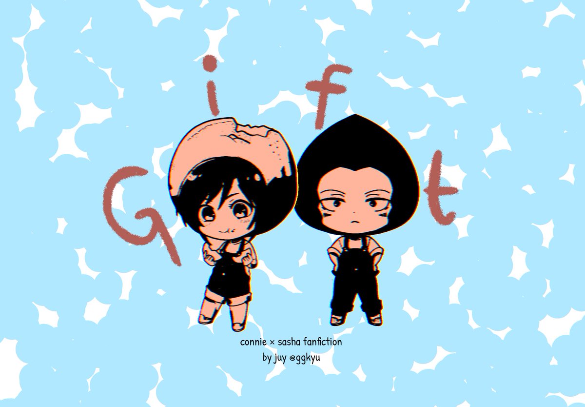 ggkyu's tweet photo. Day 4: white day
Consha / springles few tweets fanfic, a submission for #AOTFluffWeek2022 by @aotficfess
An unexpected gift from Connie to Sasha π° https://t.co/HdU3p4hvaL