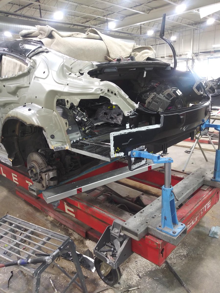 Celettegroup's tweet photo. This Mercedes Benz C43 AMG Coupe was mounted on a Celette Sevenne frame machine, after it got hit on the left rear of the car. the repairs are all taking place in @SearsImports
https://t.co/EkcLIHhFsZ
.
.
#celette #celettebench #framemachine #mercedes #mercedesbenz #mercedesamg https://t.co/1QOjddjg6Q