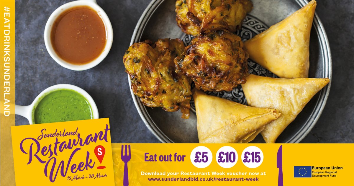 It's Sunderland Restaurant Week! 🍽
Thanks to <a href="/SunderlandBID/">Sunderland BID</a>  - you can enjoy discounted meals across the city all week. 
Check out their website for more details 👇sunderlandbid.co.uk/restaurant-week