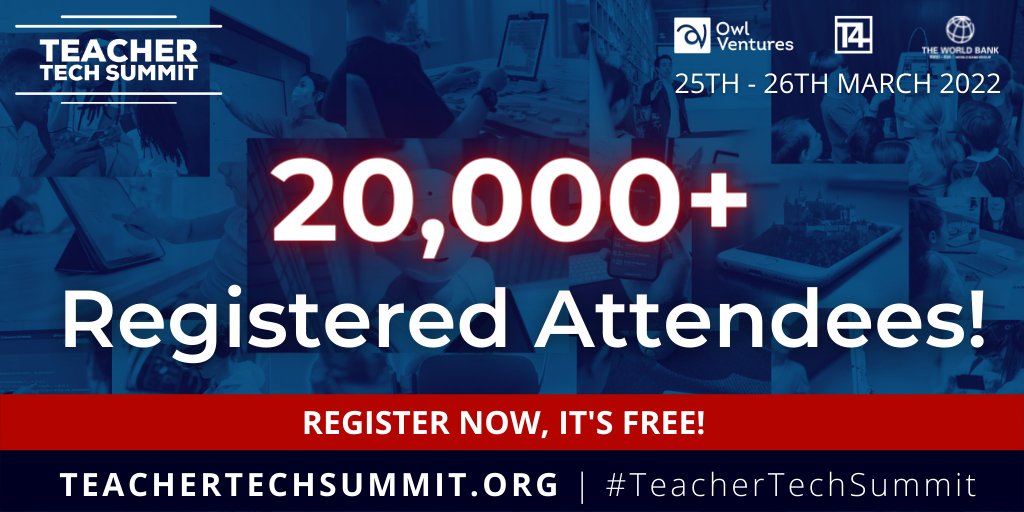 VikasPota's tweet photo. With two weeks to go, I am blown away with the number of registered attendees for this year's #TeacherTechSummit!

We have to do more to support and empower educators to incorporate #technology in their teaching. This is our purpose.

Join us! Register https://t.co/BHG9jhOXJS https://t.co/e1LBDHZFuk