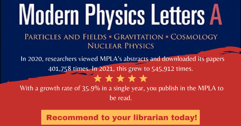 worldscientific's tweet photo. Modern Physics Letters A: Discrete Hilbert space, the Born Rule, and quantum gravity.
#Manyworlds #quantummechanics #quantumgravity #BornRule #decoherence