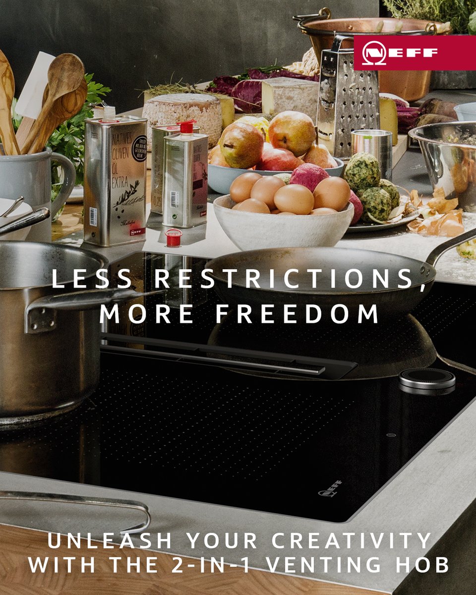 Less restrictions, more freedom. Unleash your creativity with the 2-in-1 venting hob with NEFF!
.
.
.
.
#neffpassion #neffcooking #neffappliances #ventinghob #cookingappliances #kitcheninteriors #kitchendesign #contactus #jurassickitchensandlivingspaces