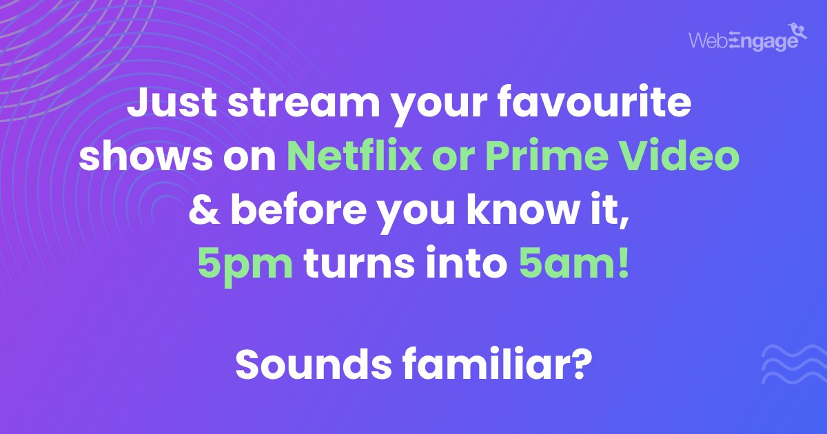 WebEngage's tweet photo. Netflix & Amazon Prime Video have a global subscriber base of over 200 million each😮
How have these OTT ‘Gods’ been successful in grabbing our attention?
Read this blog post to uncover all their secrets👇
https://t.co/ywEopZzSSJ
#LearnWithWebEngage #Netflix #PrimeVideo #OTT https://t.co/mCyBsuAIaI