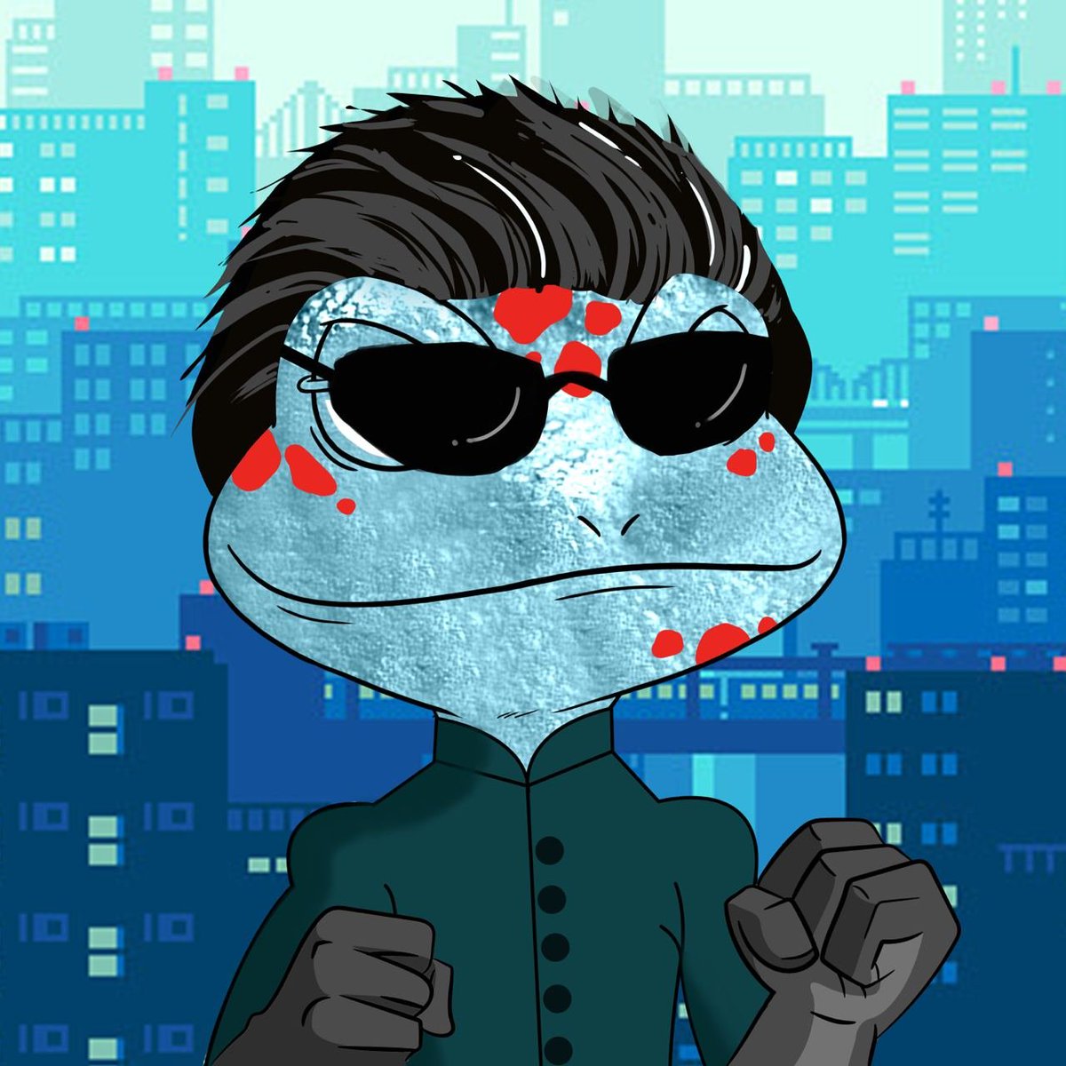 🔥 Neo Frogtrix
Enter our discord for a raffle to get one of these limited Iconic Film Frogs like this.

 Discord: discord.com/invite/8Qrk97H…
#Froglock
#FFFFroglock
#KeanuReeves
#TheMatrix 
#NeoMatrix
#TheMatrixReloaded
#genesis #ICONIC
#funkyfilmfrogs #FFF #NFT
#ETH
#filmaverse