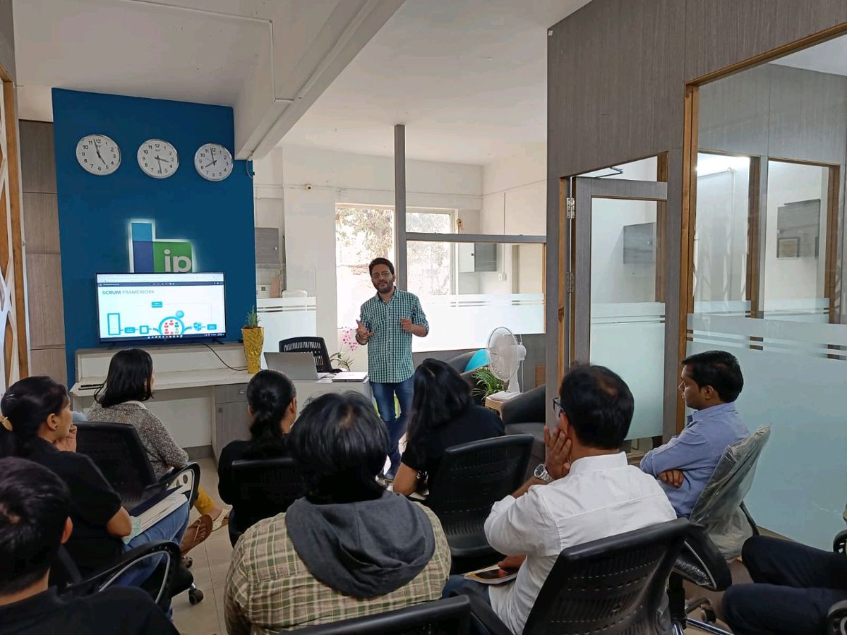 IPWebsoft's tweet photo. An Excellent productive session on Scrum & Agile held on last Saturday was truly motivating and helpful. Thank You Scrum Master Mr. Rituraj Patil for letting us know this methodology in detail. .
#scrummaster #scrum #agilemethodologies #agilecoach #IPWebsoft #upskill https://t.co/7pAcCeTSot