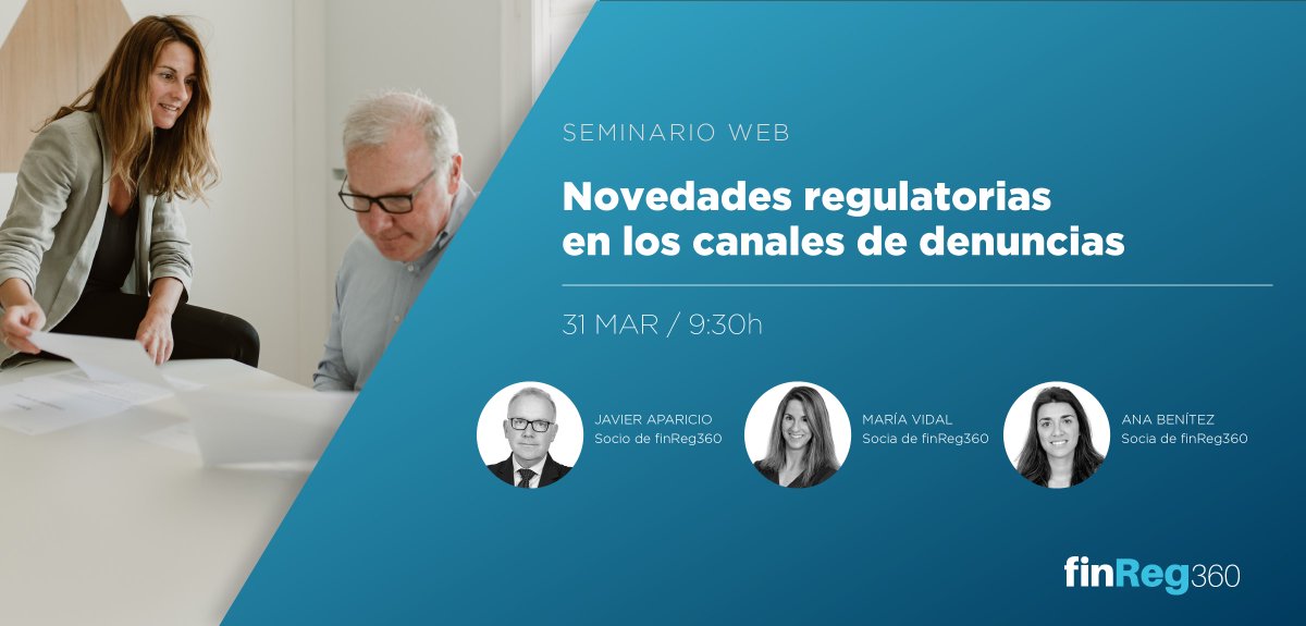 Te invitamos a este seminario web organizado con motivo de la transposición de la Directiva (UE) 2019/1937, de protección de las personas denunciantes, conocida como #Whistleblowing. Para más información e inscripciones al #webinar, haz clic aquí: lnkd.in/dfmj7KUJ