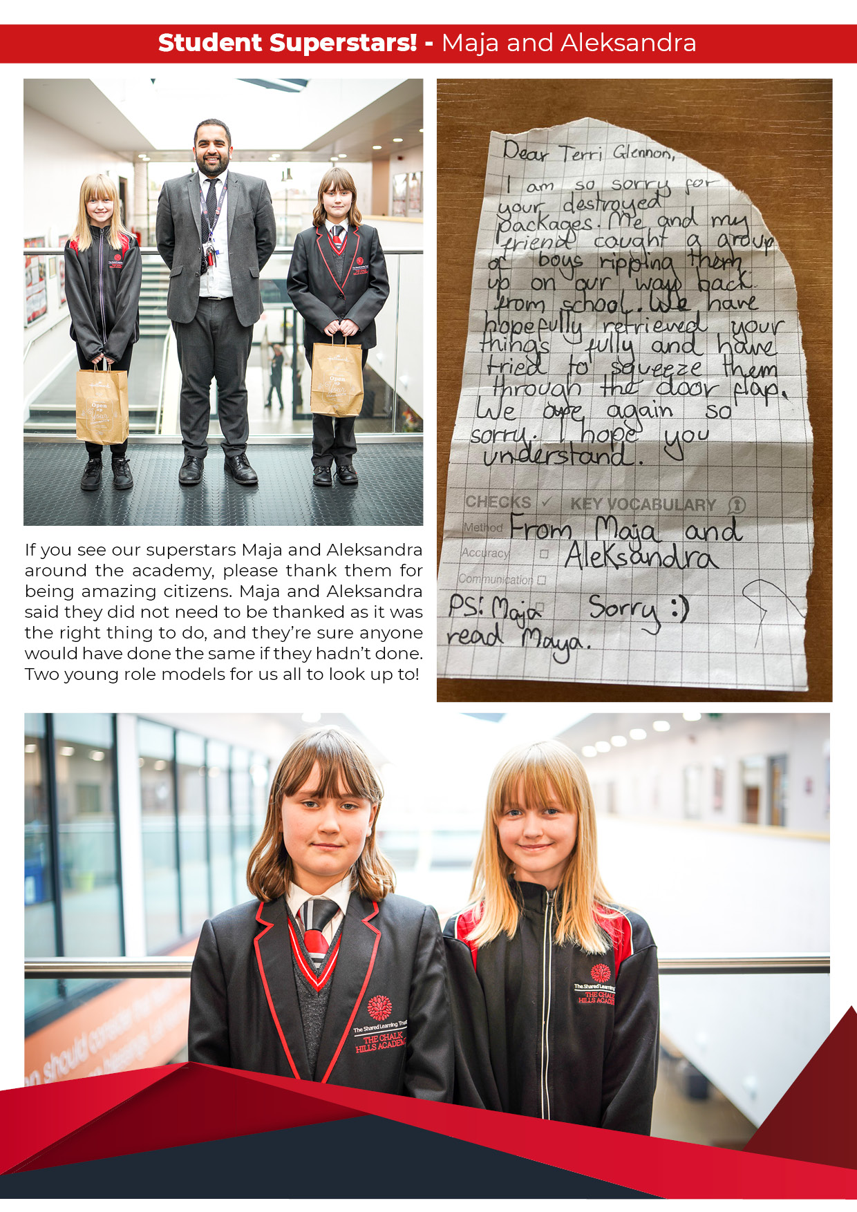 The Chalk Hills Academy on Twitter "Two young role models! tcha tslt