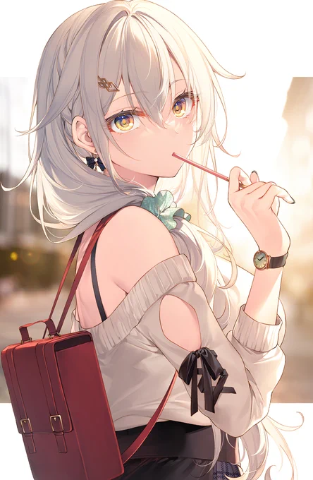 🤍🤍🤍
#ホワイトデーは銀髪白髪を愛でる日 