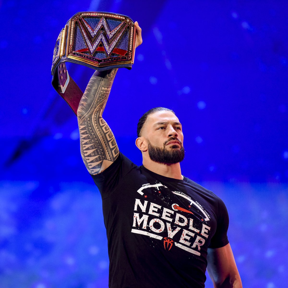 WWE's tweet photo. BREAKING: @WWERomanReigns is coming to #WWELondon and #WWEParis this April when WWE LIVE returns to Europe! 

▶️ https://t.co/tsOqM7lFoa https://t.co/ELRnYdVbac