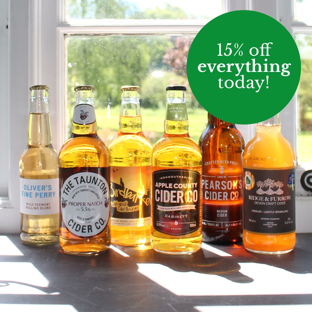 Order today and get 15% off EVERYTHING on the website when you spend £20 or more. Big cases, small ones, in-the-sale ones, brandy and tasting kits - whatever takes your fancy. Just use code 15OFF at checkout. Fill your boots, and enjoy responsibly. bristolcidershop.co.uk