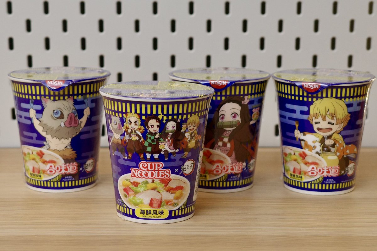 tcl3373's tweet photo. #鬼滅の刃　#日清　#煉獄さんがいなかった　#てか味を変えてくれ味を　中国でも大人気ですね。遊廓篇は露出アンダー目で放送してるらしいけど、グロいシーンはどうなってるのかな https://t.co/0fbh0WTm5P
