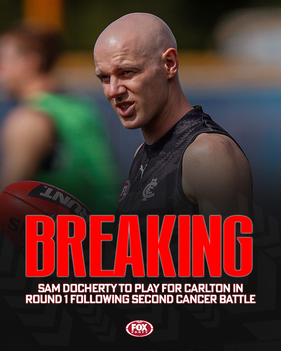 FOXFOOTY's tweet photo. BREAKING

Amazing news out of @CarltonFC, as revealed by Michael Voss on #AFL360! https://t.co/2jmsE9LSt1