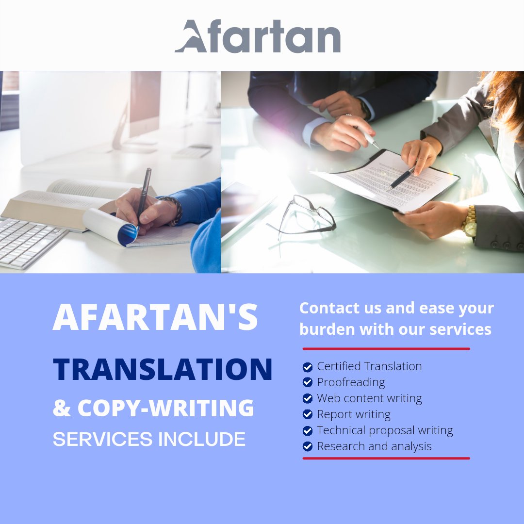 afartan40's tweet photo. Afartan offers professional translation and Copy-writing services for individuals and corporate clients. Mail us at contact@afartan.com https://t.co/O8rg7RO3Fz