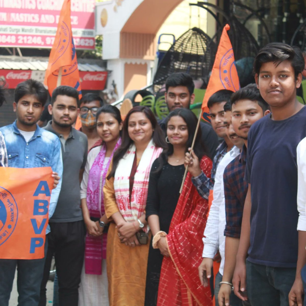 ABVPAssam's tweet photo. Karyakartas of ABVP Assam whole heartedly welcomes ABVP National General Secretary @nidhitripathi92  ji to the punyabhumi of Maa Kamakhya. Her presence will motivate and galvanize all the Karyakartas and well wishers of ABVP Assam. 
#ABVPAssam https://t.co/Srft41kurz