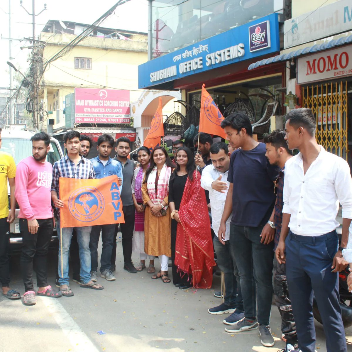 ABVPAssam's tweet photo. Karyakartas of ABVP Assam whole heartedly welcomes ABVP National General Secretary @nidhitripathi92  ji to the punyabhumi of Maa Kamakhya. Her presence will motivate and galvanize all the Karyakartas and well wishers of ABVP Assam. 
#ABVPAssam https://t.co/Srft41kurz