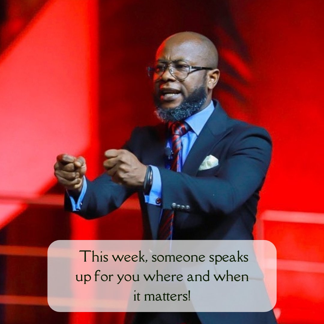 BoyeOloyede's tweet photo. Whether in the board room, courtroom, bedroom, meeting room or wherever-room, someone is speaking up for you for good!

Have an awesome week. https://t.co/867sfDG0JX