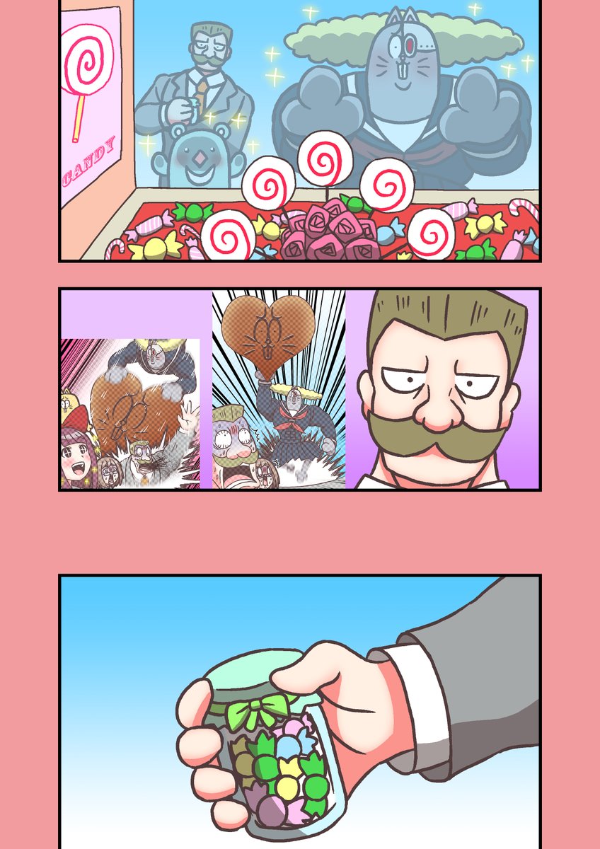 #モデ猫
#創作漫画 
#マンガが読めるハッシュタグ 
#漫画が読めるハッシュタグ 
#フルパーセント

モデル体型の長足ネコチャンのおはなし(仮)
特別編「ホワイトデー」(再掲)

今日はホワイトデーなのでこの回を再掲です。
以前のバレンタイン回は引用RTから。

1/3 https://t.co/I8uHAJKwWc 