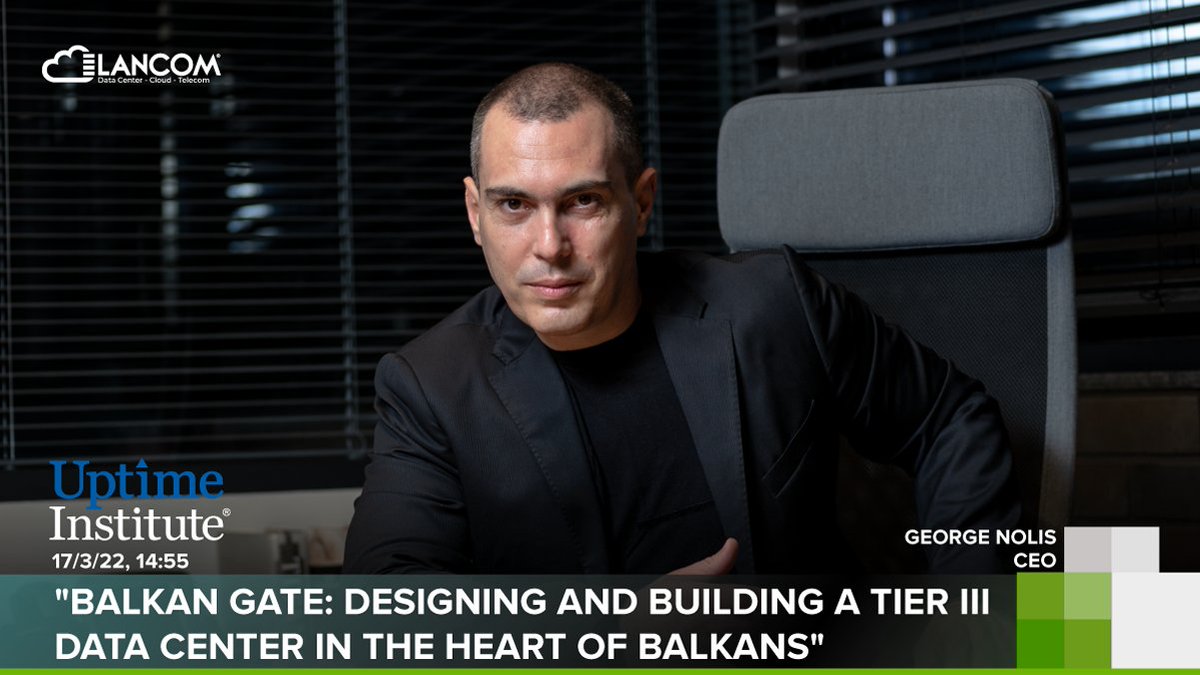 lancomgr's tweet photo. ▶️George Nolis, CEO at Lancom participates as a speaker on Uptime Institute Leadership Conference which will be held in Wyndham Grand Athens Hotel. 
#savethedate, March 17th at 14:55pm

📲Book your seat here: https://t.co/IKRMrlWNYT
#lancomltd #UptimeInstitute #BalkanGate https://t.co/3N7KpQJV34