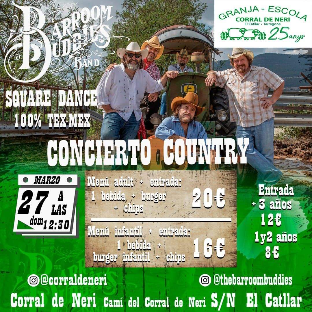 Nueva fecha de concierto de The Barroom Buddies Band