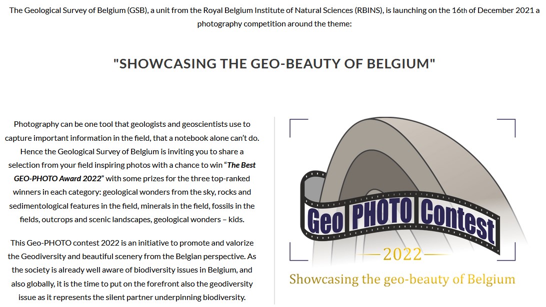xdevleeschouwer's tweet photo. Vous aimez la géologie en Belgique et vous avez l’œil d'un photographe ->Participez au concours photo 2022 "Showcasing the Geo-beauty of Belgium" dans les différentes thématiques proposées  -> https://t.co/TGjqR8CAwY #geoheritage #RBINS #GSBelgium #GSBelgium125 https://t.co/rpjhUKxRnC