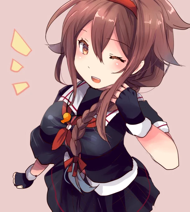 「見て、時雨!今日はお揃いだよ!」 