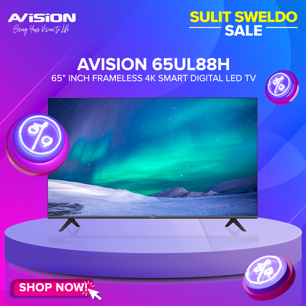avisionph's tweet photo. Sulitin ang sahod this Sulit Sweldo Sale sa Lazada!! Get Avision Smart TV, Gaming Monitor or Soundbar in a price tag that will not break your bank!😉

Shop na and add this to your Lazada cart 🛒: https://t.co/vROtbNzPQU

#LazadaPH #SulitSweldoSale #Deals  
@avisionph https://t.co/az04CRlHL6