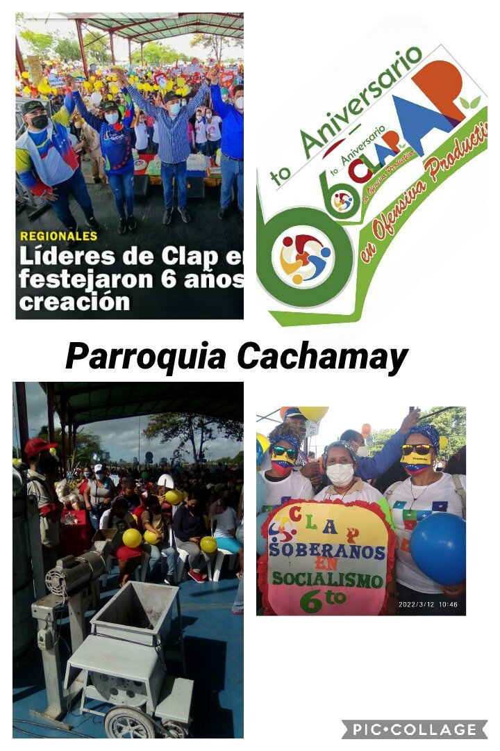 Josefam42780840's tweet photo. Parroquia Cachamay dice presente en el 6 Aniversario Clap agradeciendo al Gobernador Ángel Marcano y al Alcalde Tito Oviedo.
@amarcanopsuv 
@OviedoPSUV 
@ROSELYSALAZAR 
@MSV_CaroniOfic https://t.co/q08w8UQaEX