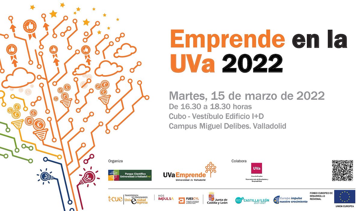 PC_UVa's tweet photo. Últimas horas para solicitar plaza en el evento de la semana en la UVa: Emprende en la UVa 2022

Mañana a las 16.30h en el I+D del Campus Miguel Delibes.

Programa: https://t.co/lqq0zG0DVE #PlanTCUE https://t.co/RJ5Gm5LtQM
