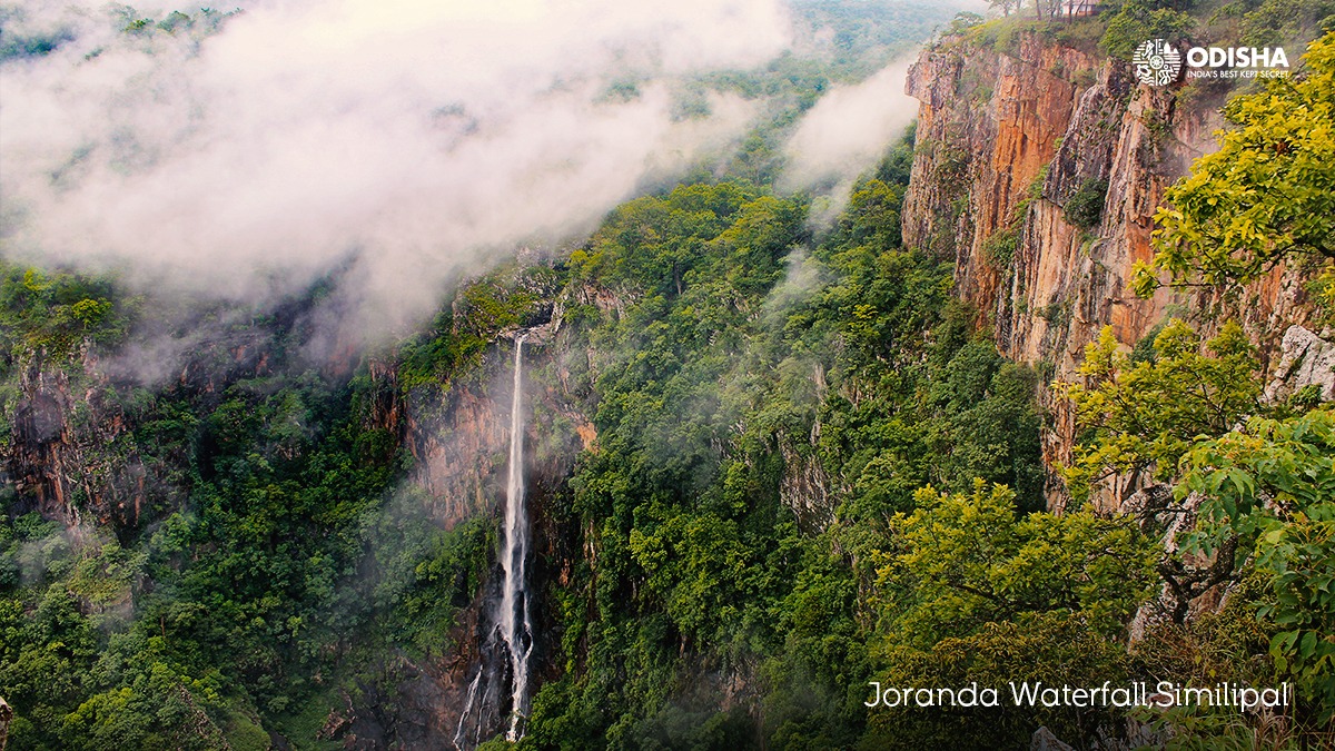 odisha_tourism's tweet photo. “Grace is finding a waterfall when you were only looking for a stream.” ~ Vanessa Hunt

The breathtaking Joranda Waterfall situated amidst Similipal TR accentuates the grace &amp; beauty of the place by some notches!

Know the itinerary here👇
https://t.co/bMdhHlgGLY

#OdishaByRoad https://t.co/h0ODsx15wO