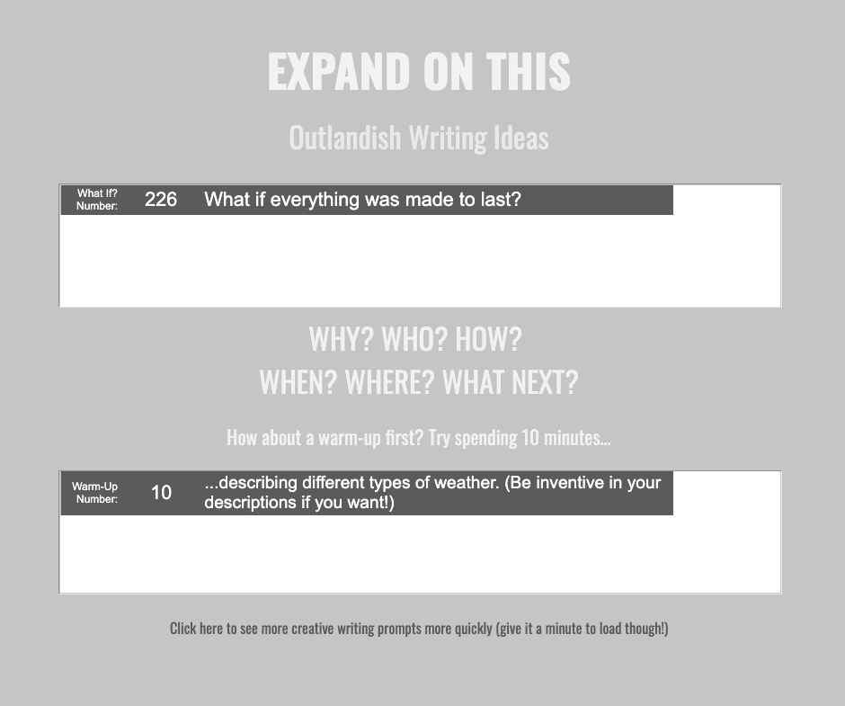 ExpandOnThis's tweet photo. Website addition. I've started doing @TimClarePoet's Couch to 80K. Inspired by his list-writing approach to getting creative juices flowing, and because I'm a bloody teacher, I'm getting my creative juices going by writing a list of list-making exercises &amp; adding it to the site. https://t.co/CZz0ly7J5X