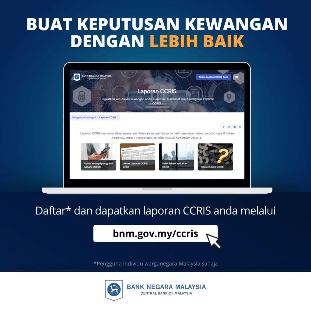 JapenSabah's tweet photo. Ketahui lebih lanjut tentang penambahbaikan ini dan laporan CCRIS anda melalui_laman web baharu kami: https://t.co/liPoQcjjlD
Sumber : Bank Negara Malaysia
#JaPenSabah
#CCRIS https://t.co/7foColufg5