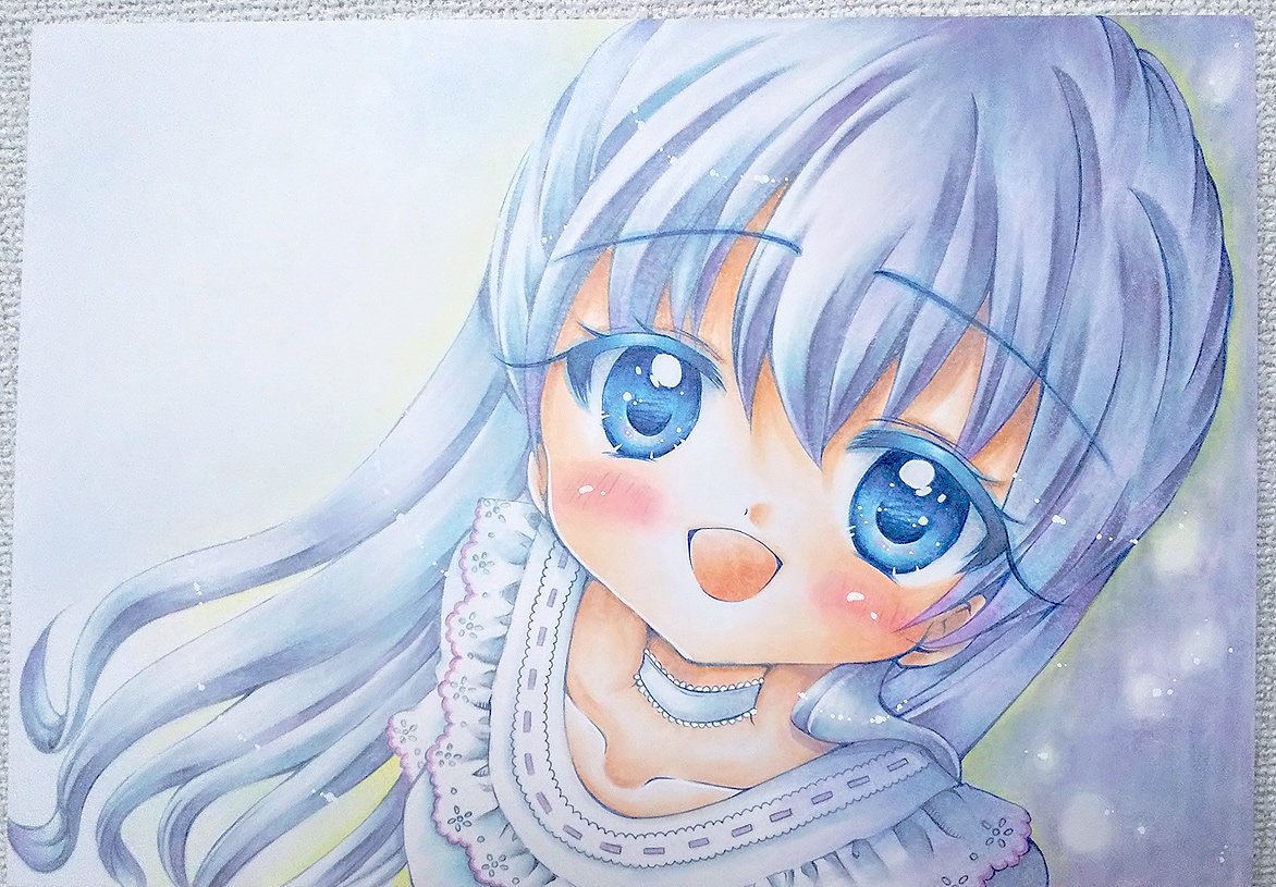 「銀髪白髮は青系や紫系に光らせたい  #ホワイトデーは銀髪白髪を愛でる日」|里日菜こふゆのイラスト