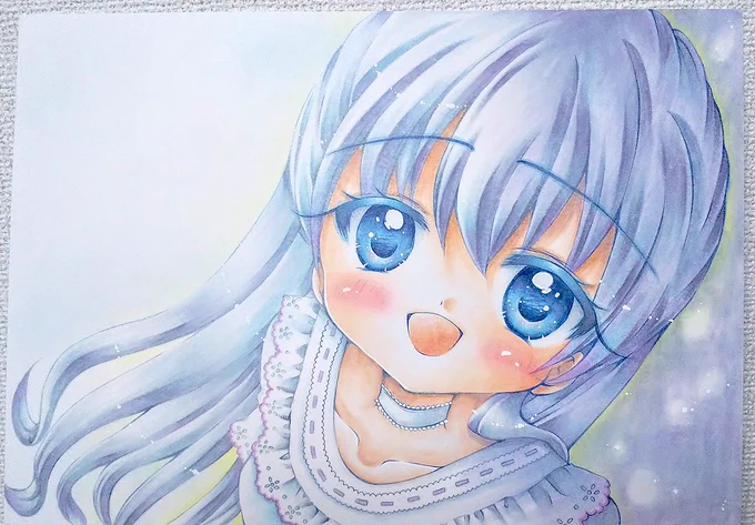 銀髪白髮は青系や紫系に光らせたい  #ホワイトデーは銀髪白髪を愛でる日