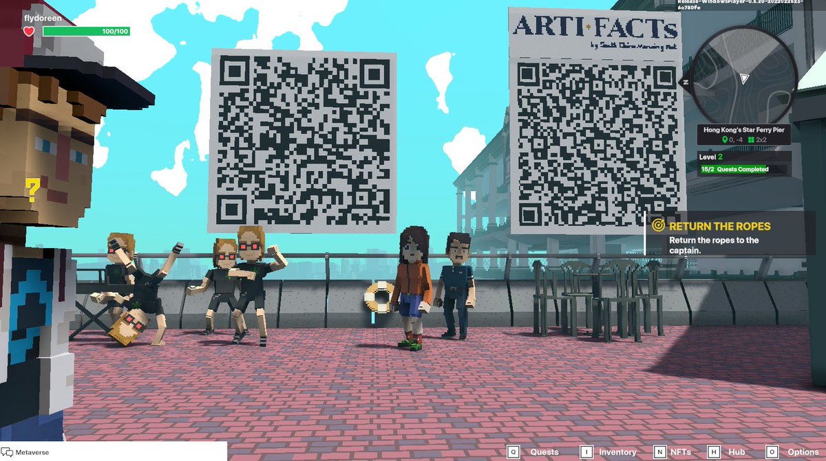 flydoreen's tweet photo. @Indexgamehk @TheSandboxGame 這兩個地方印象深刻，東方之珠的香港流行與歷史的印跡

These two places are impressed by the imprint of Hong Kong‘s popularity and history of Oriental Pearl.

@YC_ideas @RubyChen432 @juya5617 https://t.co/lImxeueMEX