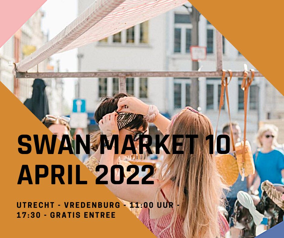 Swan Market eerste event van dit jaar is op 10 april 2022 in Utrecht! 🤩🎉

Ben jij er ook bij?! 

#swan #swanmarkt #utrecht #events #fashion #markten #eten #sieraden