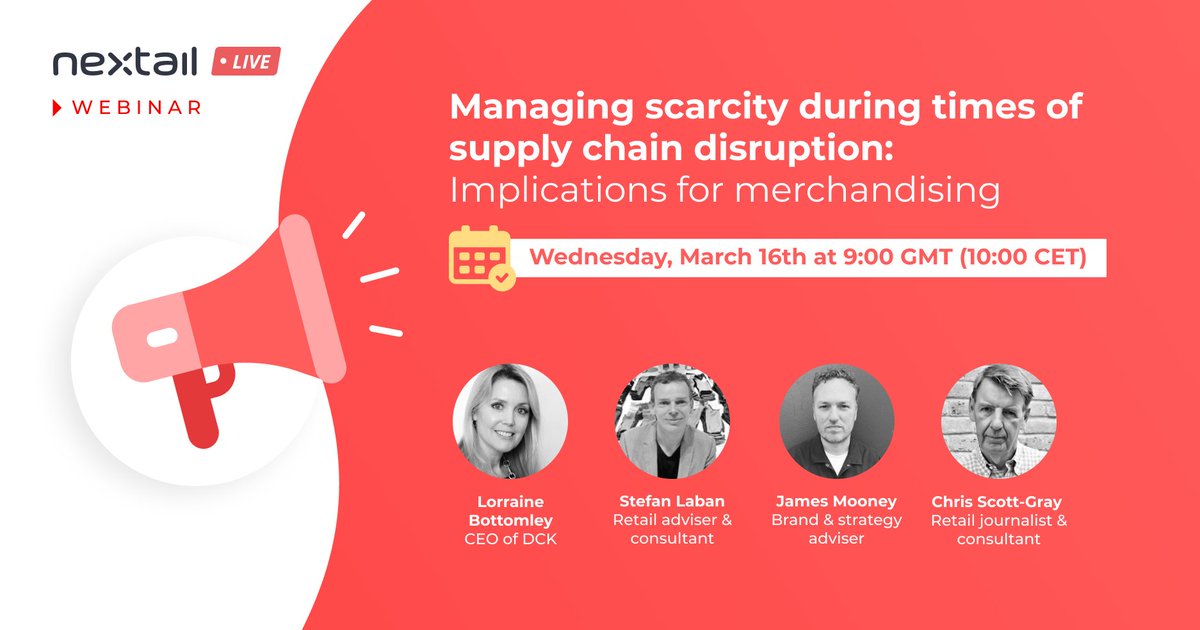 Nextail_co's tweet photo. π₯ Join the March 16th #webinar to hear from retail pros from the likes of @DCKGroup & more about how #AI + #retail advanced tech helps agile brands mitigate wave after wave of disruption.
Register here π https://t.co/SU4KH9s5bk
#agileretail #poweredbyNextail #NextailLive https://t.co/zVEh2FcUig