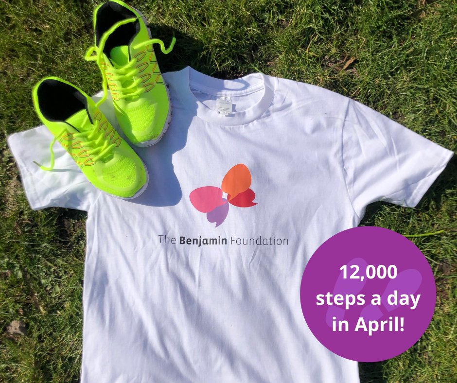 Did you know that you can support <a href="/CharityTBF/">BenjaminFoundation</a> in our 12,000 steps a day challenge through JustGiving: justgiving.com/campaign/12kst…

Keep fit and feel great this April by walking 12,000 steps a day, and make a great contribution to supporting vulnerable young people!

#challenge