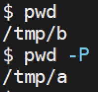 aklyachkin's tweet photo. If you want to find out, whether your path contains symlinks, you can use `pwd -P`. It prints current working directory without any symlinks. #IBMAIX #KornShell https://t.co/Ep6fnF05i0